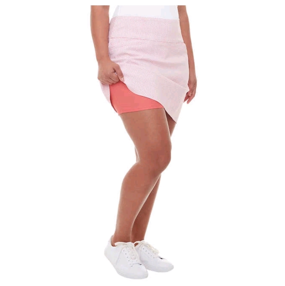 S.C. & C0. Tummy Control Skort Small Coral Print Pockets‎ New With Tags